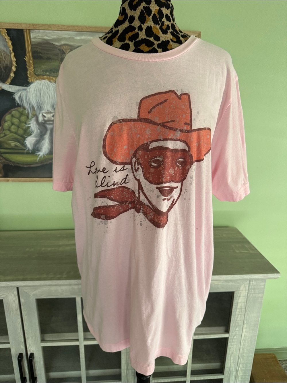 Love is Blind - Pink  Lone Ranger Tee